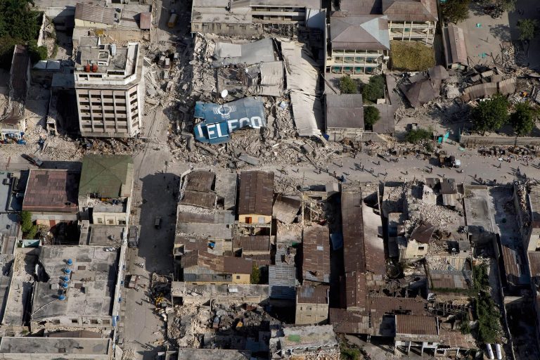 Downtown port au prince after earthquake
